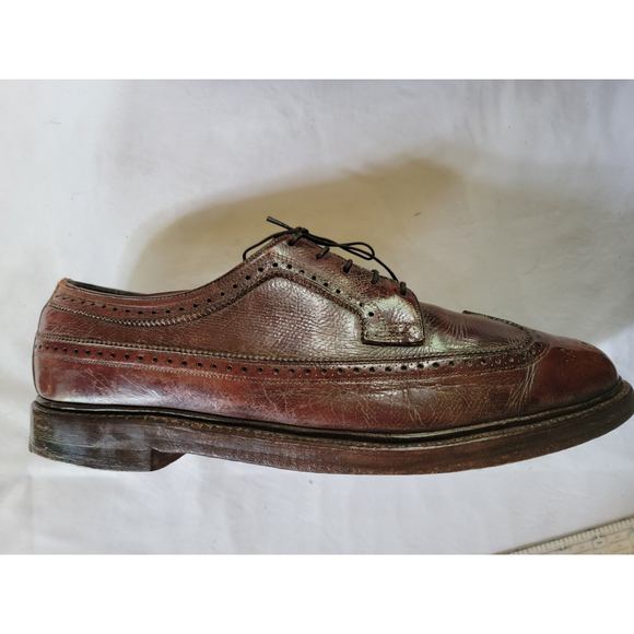 Vintage Florsheim Imperial Longwing 93602 Men\'s Leather Dress Shoes Size 10 main image 7